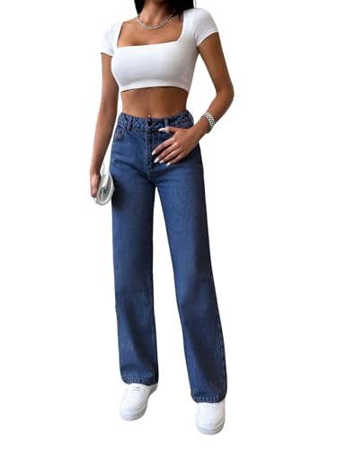 Glossia Jeans for Women || Straight Jeans for Women || Loose Jeans for Women Stylish || Plus Size Jeans for Women || Boyfriend Jeans for Women || Baggy Jeans for Women High Waist (B0DTF5VZYC)