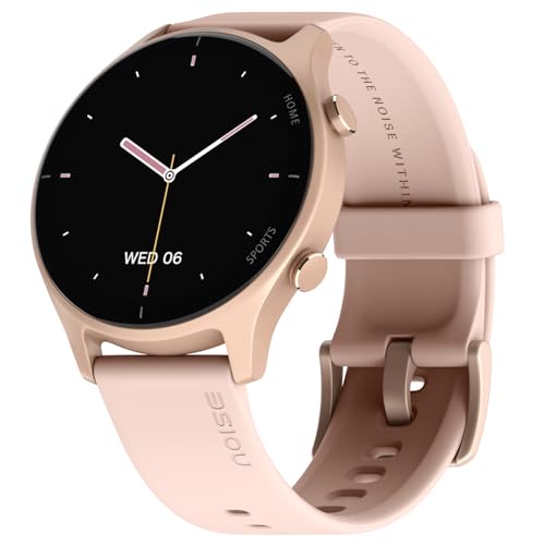 Noise Twist Round dial Smart Watch with Bluetooth Calling, 1.38″ TFT Display, up-to 7 Days Battery, 100+ Watch Faces, IP68, Heart Rate Monitor, Sleep Tracking (Rose Pink)