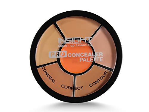 INSIGHT Cosmetics Pro Concealer Palette – Concealer|Full Coverage|Satin–Matte Finish|3 In 1 Conceal,Contour & Correct| Long Lasting|Waterproof|Easily Blendable| For All Skin Types – 15gm