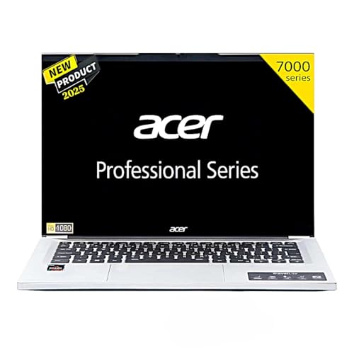 acer Professional 14[New Launch], AMD Ryzen 3-7330U, 16GB RAM, 512GB SSD, 14inch Full HD, UHD Graphics, Premium Metal Body, Windows 11 Pro, MSO 21, 1.34KG, TL14-42M, Thin & Light Laptop